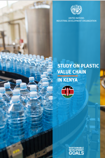 Titelblatt der Studie "Study on plastic value chain in Kenya" herausgegeben von UNIDO